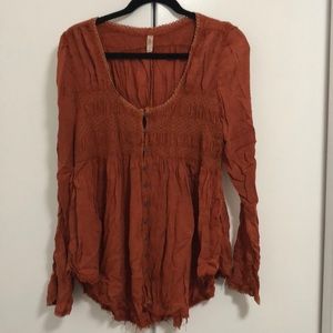 Free People tunic style long blouse